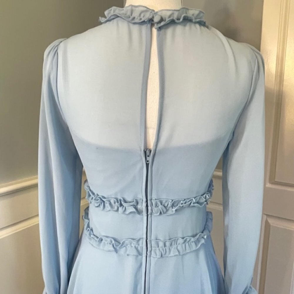 B. Darlin Chiffon Tiered Ruffled Dress 3 4 New - Picture 7 of 8